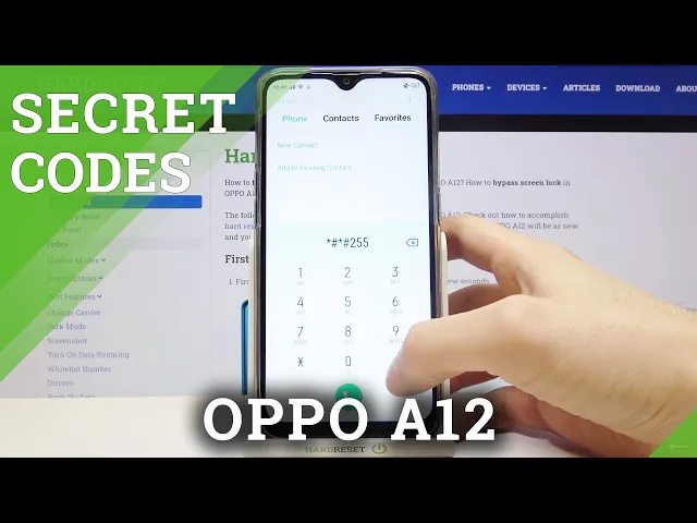 Video thumbnail for Secret Codes on OPPO A12 – Hidden Modes and Advanced Options
