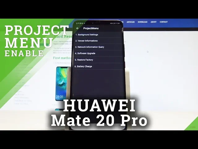 Video thumbnail for How to Boot in Project Menu in HUAWEI Mate 20 Pro - EMUI Hidden Mode