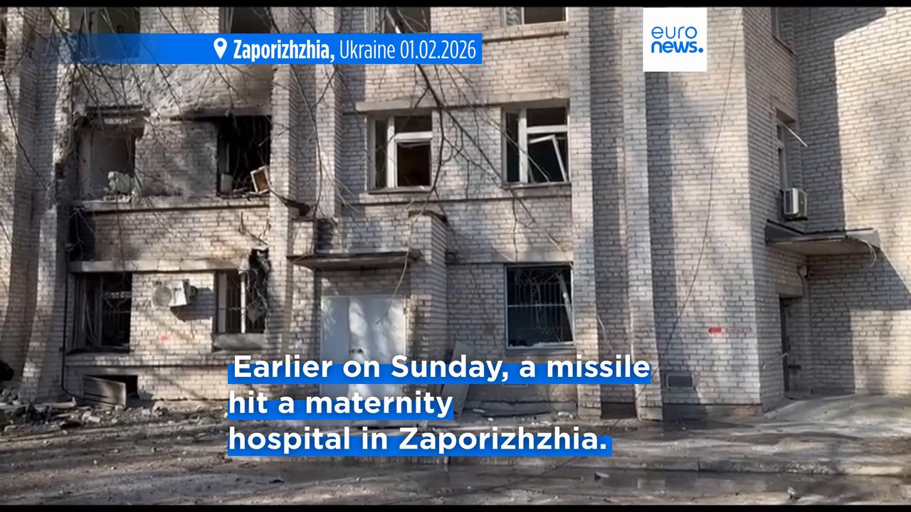 Video thumbnail for Russian strike on Ukrainian bus kills 15 miners, injures seven others