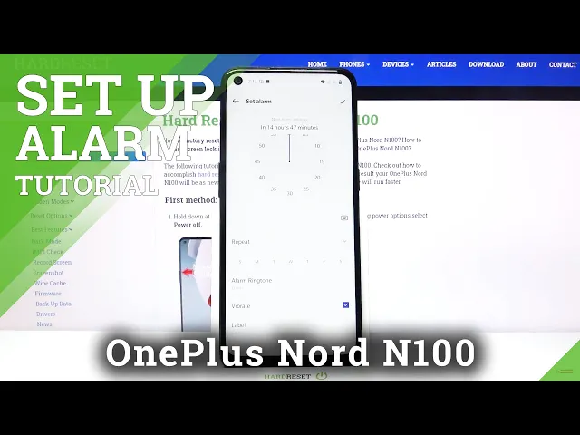 Video thumbnail for How to Set Up an Alarm Clock on OnePlus Nord N100 – Create Alarm