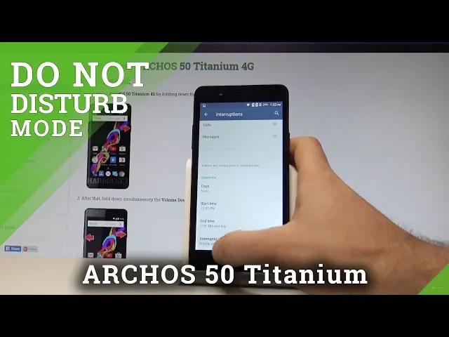Video thumbnail for How to Enable Do Not Disturb on ARCHOS 50 Titanium 4G - Mute All Sounds |HardReset.Info