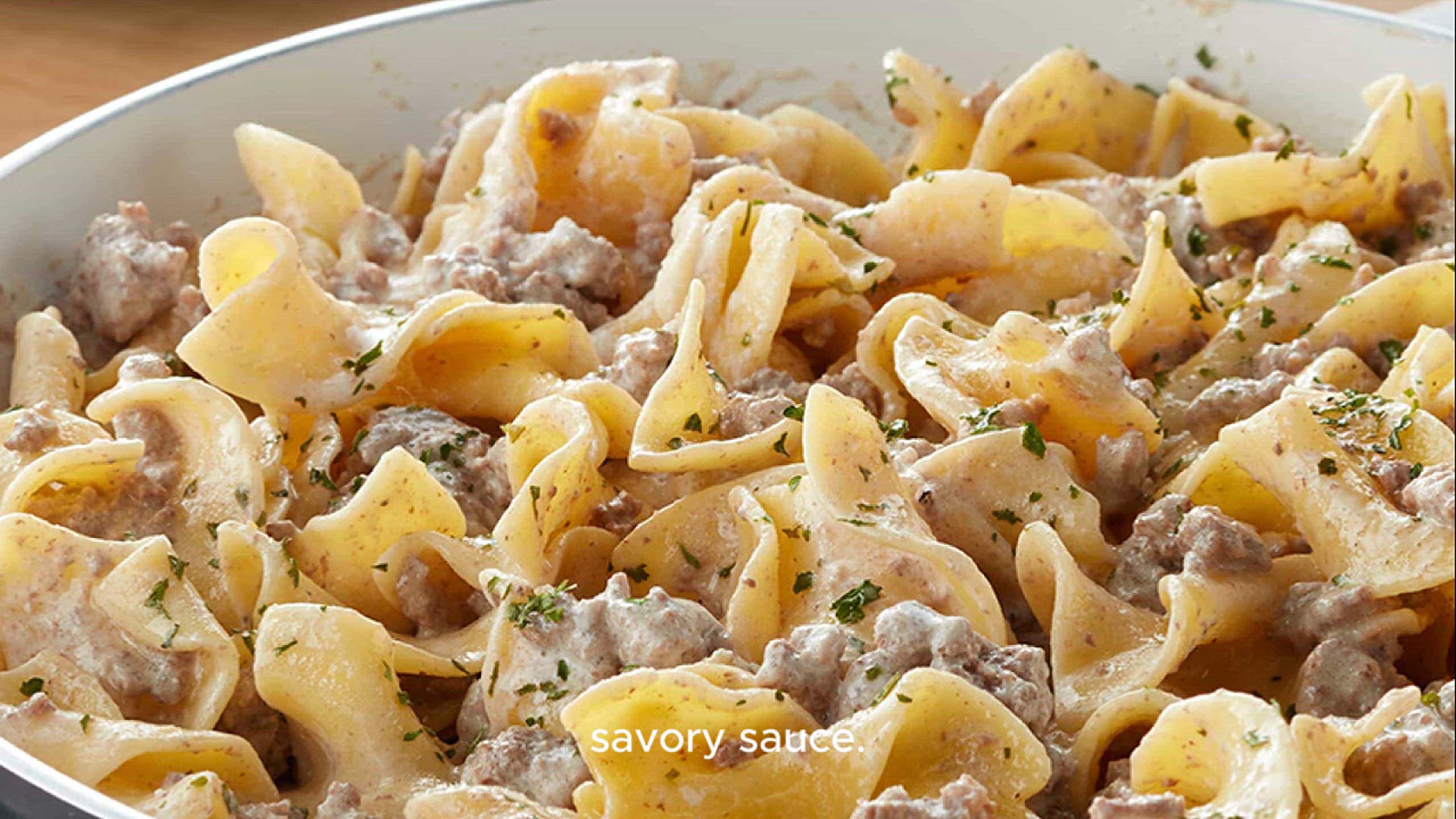 Video thumbnail for Creamy Beef and Noodles Recipe