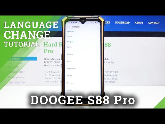 Video thumbnail for How to Change System Language in DOOGEE S88 Pro – Language List