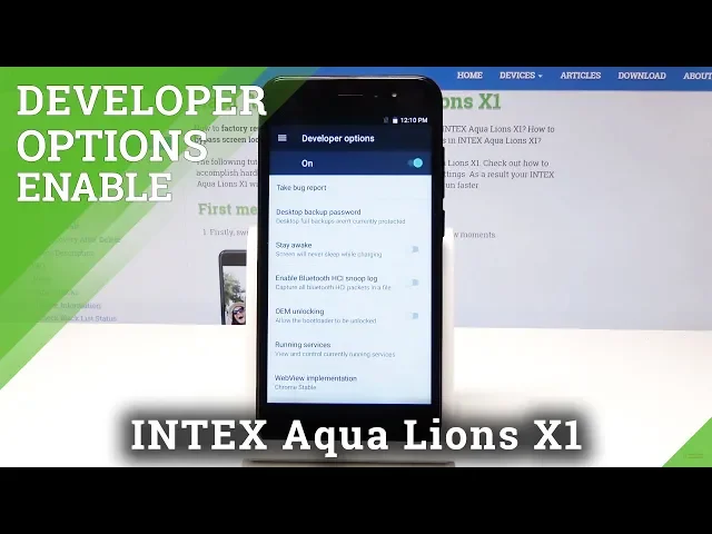 Video thumbnail for Developer Options in INTEX Aqua Lions X1 - OEM Unlock & USB Debugging