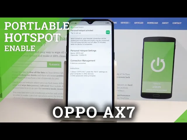 Video thumbnail for How to Enable Wi-Fi Hotspot on OPPO AX7 - Set Up Portable Hotspot