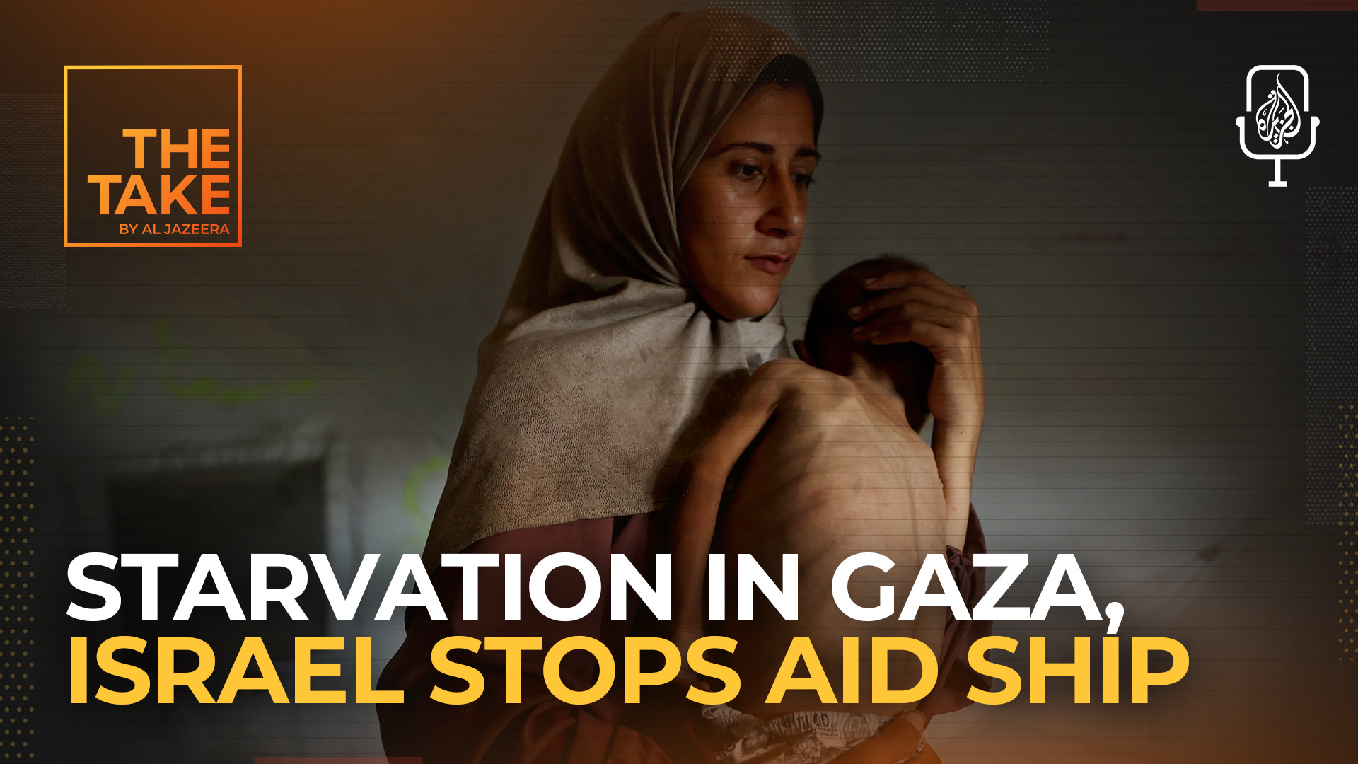 'Video thumbnail for Brief: Starvation deaths mount in Gaza, Israel intercepts Handala'