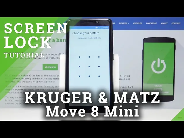 Video thumbnail for KRUGER & MATZ Move 8 Mini How to Set Up Screen Lock