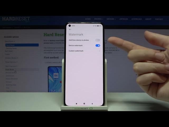 Video thumbnail for How to Turn On / Turn Off the Camera Watermark on the XIAOMI Mi 11 Lite