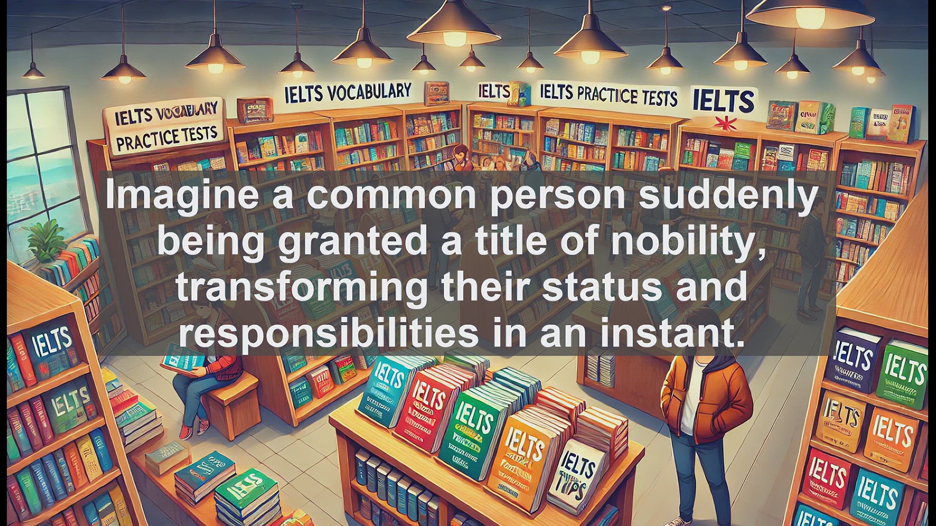 'Video thumbnail for 5000 Must Know IELTS 8.0 Vocabulary - Ennoble: Elevating Language and Character'