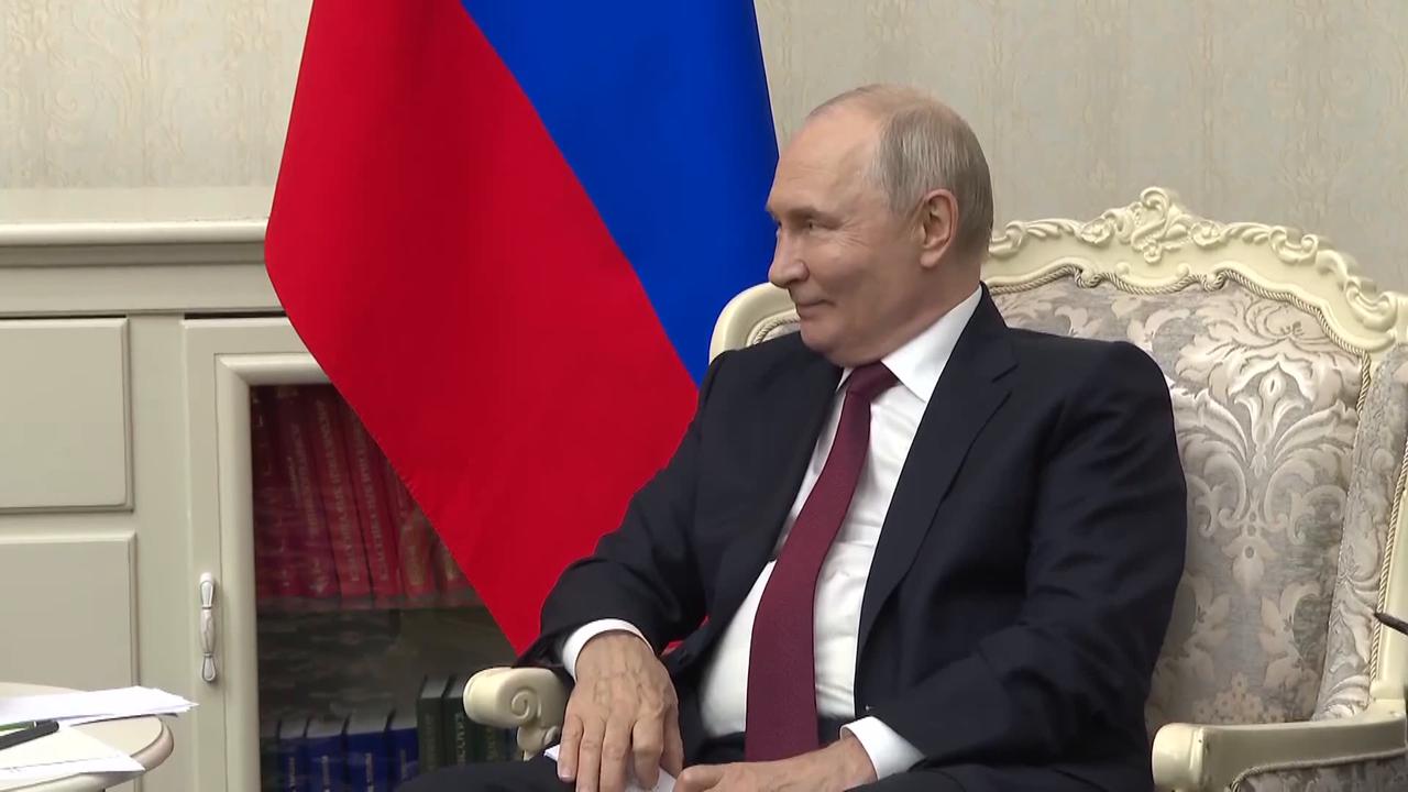 Video thumbnail for Kyrgyzstan: Erdogan says Türkiye-Russia ties at most advanced level during Putin meeting.