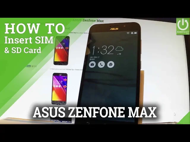 Video thumbnail for How to Insert SIM & SD in ASUS Zenfone Max - Install SIM & SD Card