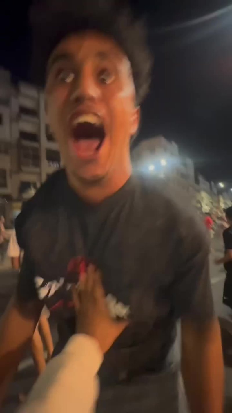 Video thumbnail for Elation in the Streets as Morocco Reaches the World Cup Round of 16