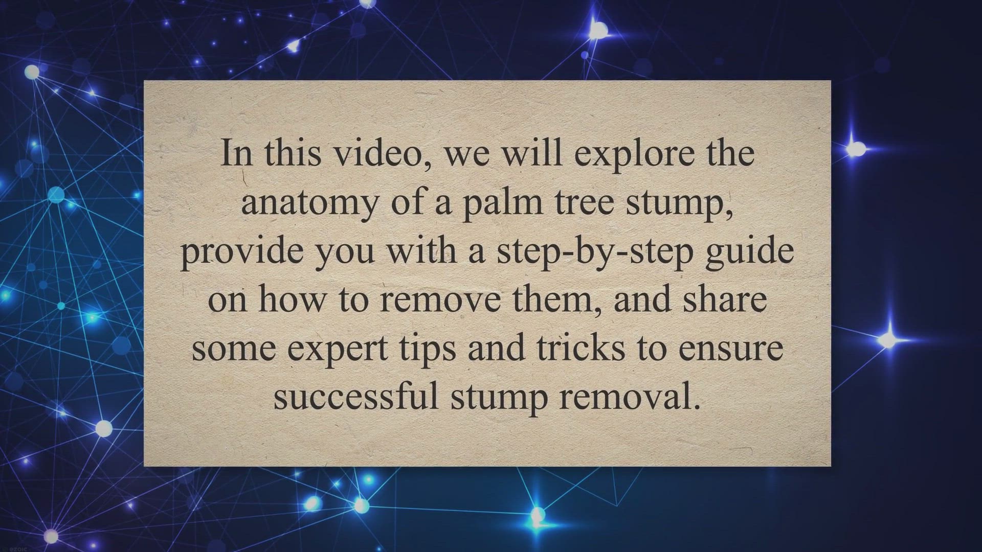 Video thumbnail for How to Remove a Palm Tree Stump