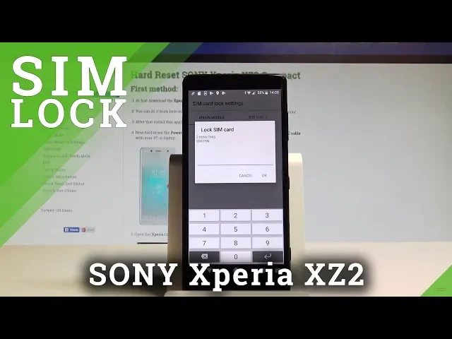 Video thumbnail for How to Set Up SIM Lock in SONY Xperia XZ2 Compact - Change PIN |HardReset.Info