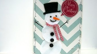 Video thumbnail for 12 Cards of Christmas - Felt Snowman. CHECK OUT THE LIMITED TIME OFFER IN DESCRIPTION!