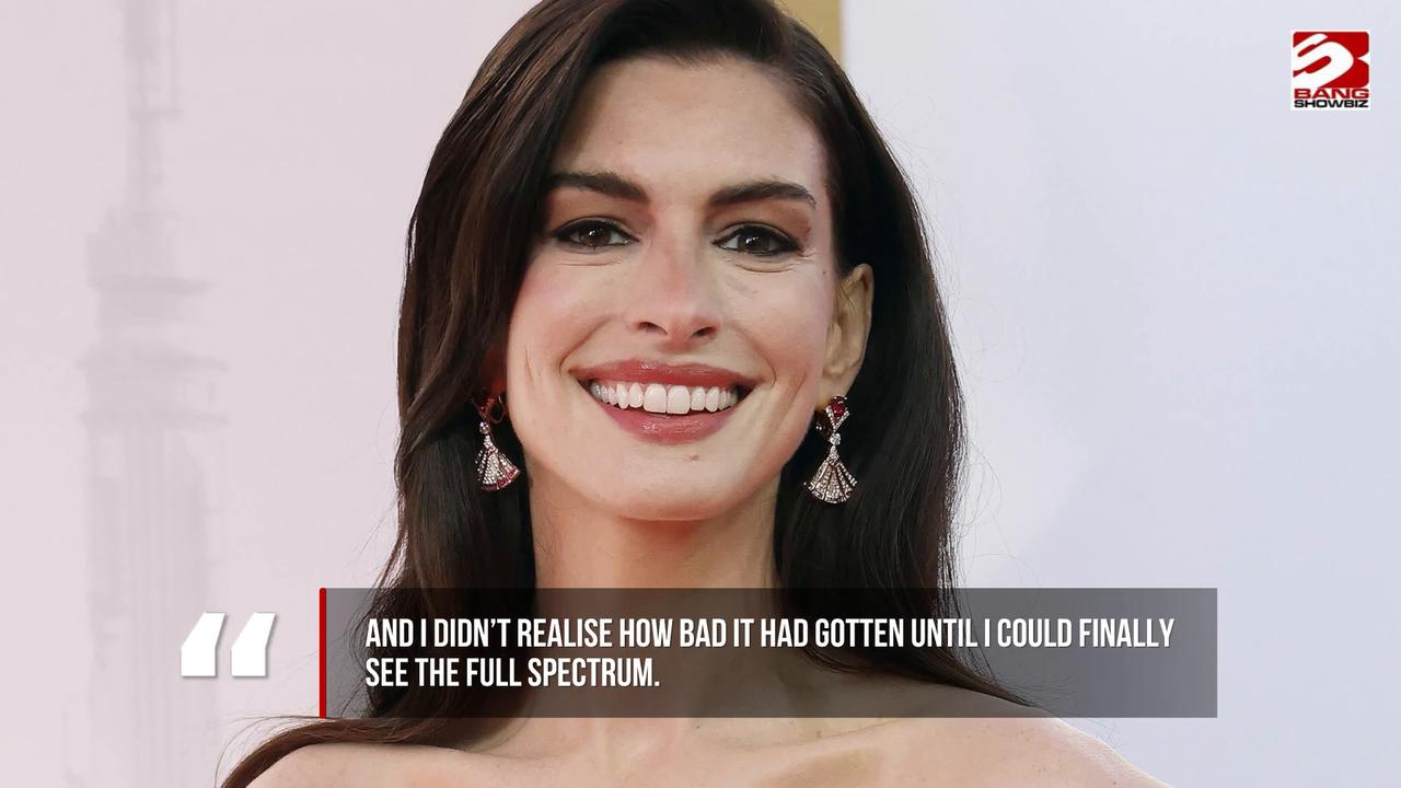 Video thumbnail for Anne Hathaway opens up about being legally blind for a decade before life-changing surgery