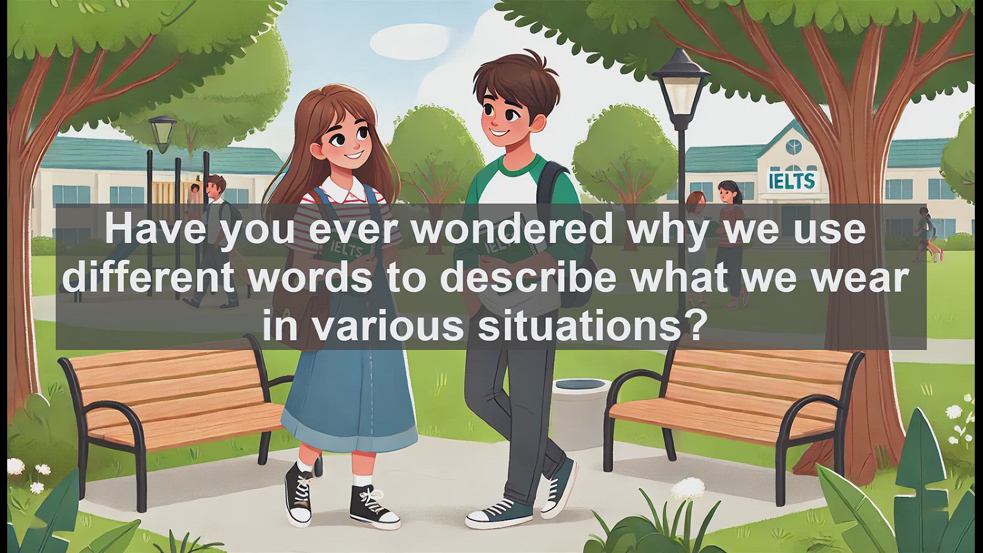 'Video thumbnail for 2500 Must Know IELTS 6.5 Vocabulary - Understanding 'Attire': A Versatile Word for Clothing'