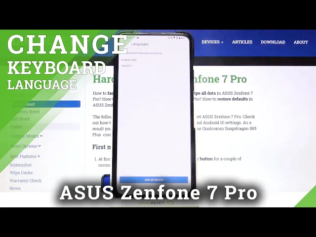 Video thumbnail for How to Change Keyboard Language on ASUS Zenfone 7 Pro – Open Keyboard Settings