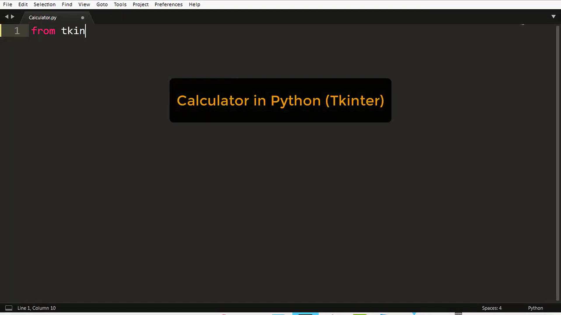 'Video thumbnail for Calculator Program in Python _ GUI with Tkinter'
