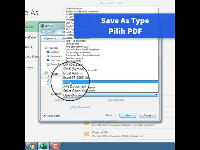 Video thumbnail for Cara Save Excel Ke PDF