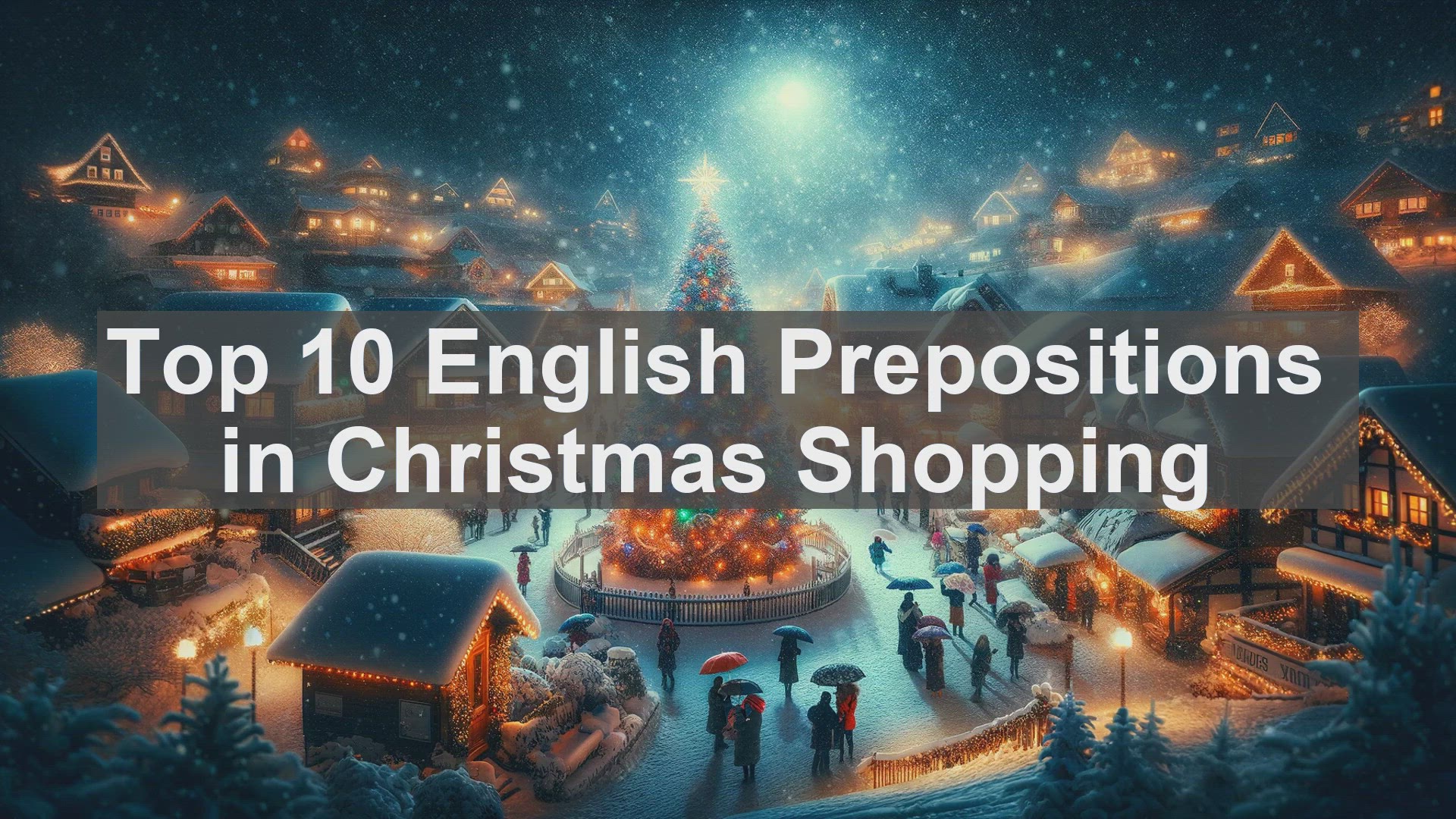 'Video thumbnail for Top 10 English Prepositions in Christmas Shopping'