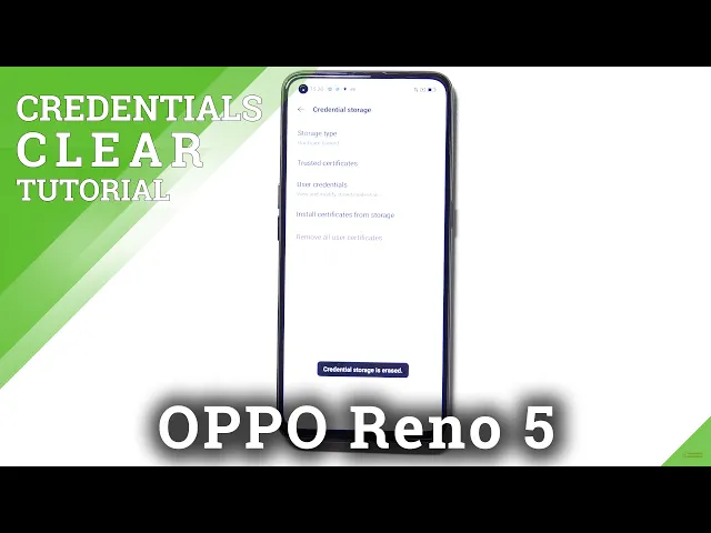 Video thumbnail for How to Clear Credentials in OPPO Reno 5 – Erase Licenses
