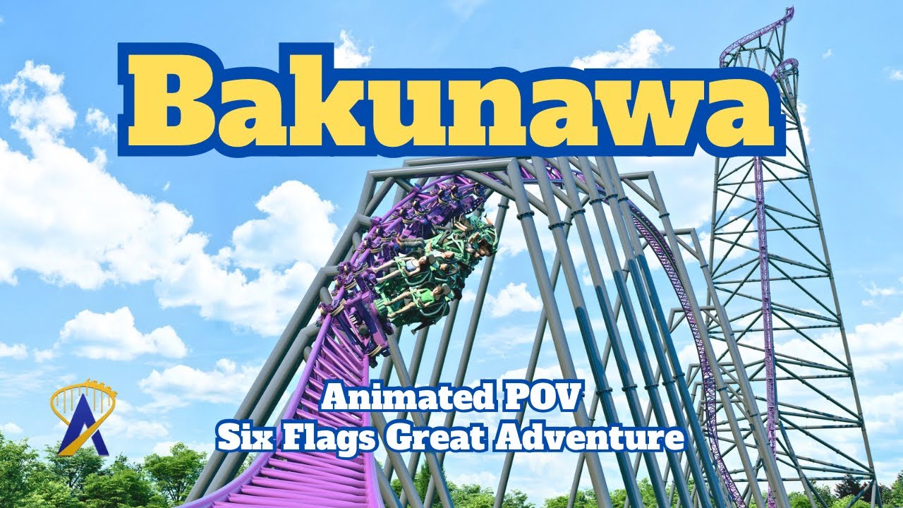 Video thumbnail for Bakunawa (Project Purple) Animated Front-Row POV - Six Flags