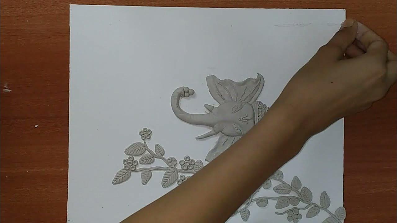 Video thumbnail for Mural Art Craft | Ganesha Clay Mural Art | Ganesha Mural Painting Design | Mural Art  - PART 1