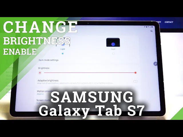 Video thumbnail for How to Activate Adaptive Brightness in Samsung Galaxy Tab S7 – Switch On Auto Brightness