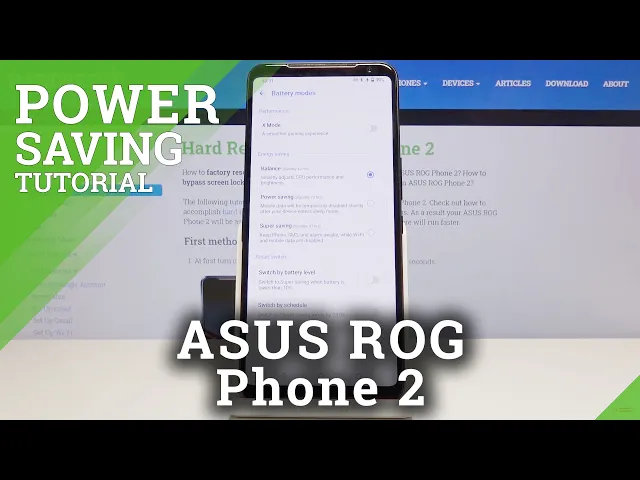 Video thumbnail for How to Save Battery in ASUS ROG Phone 2 – Power Saving Mode