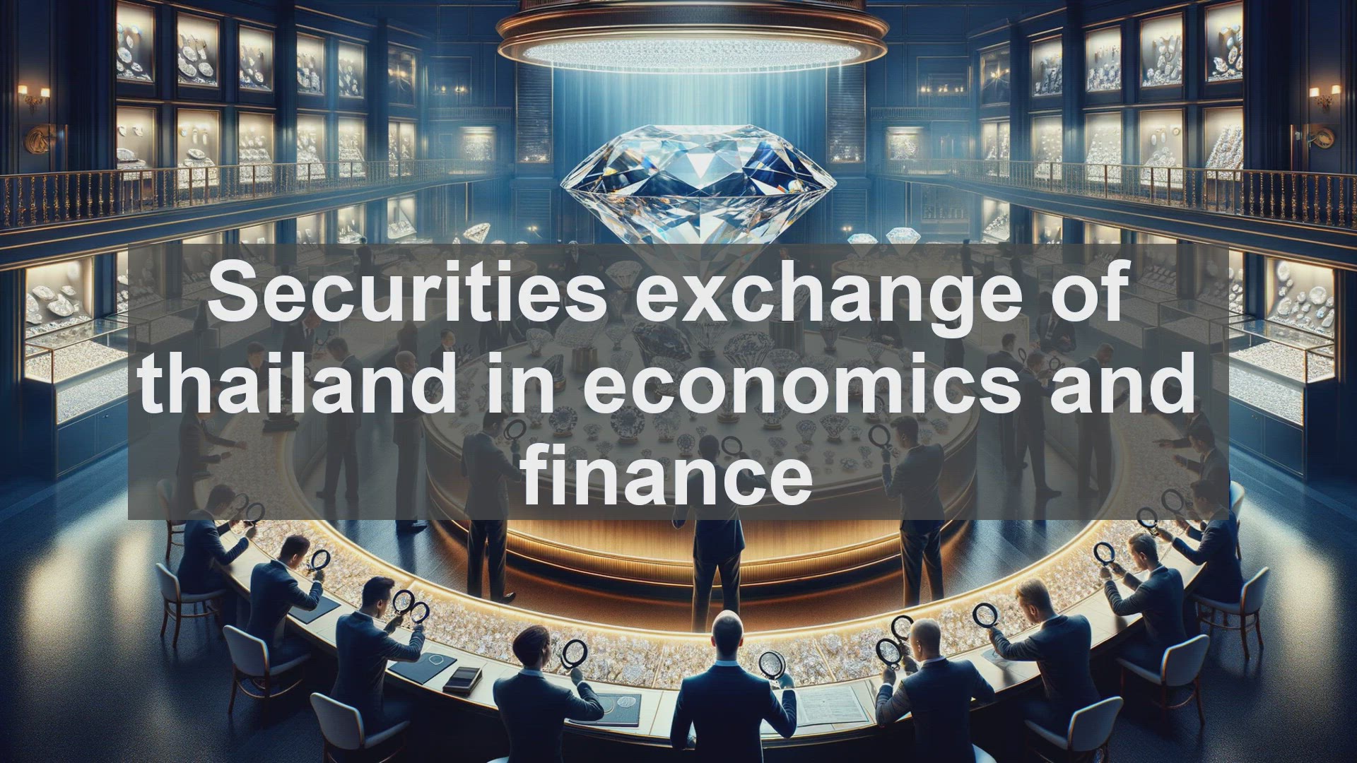 'Video thumbnail for Securities exchange of thailand in economics and finance'