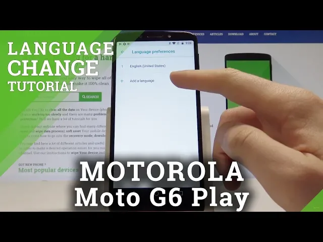 Video thumbnail for How to Change Language on MOTOROLA Moto G6 Play - Set Up Default Language