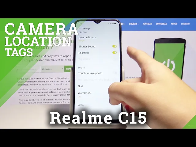 Video thumbnail for How to Disable Camera Location Tags in Realme C15 – Discover Camera Advanced Settings