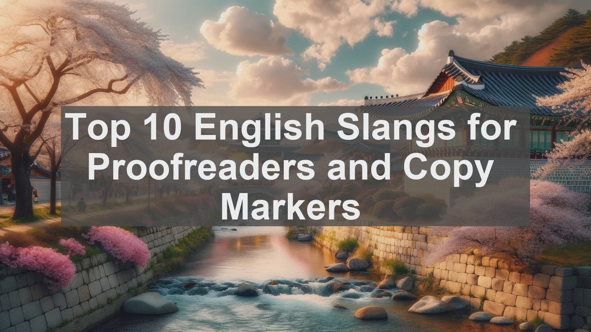 'Video thumbnail for Top 10 English Slangs for Proofreaders and Copy Markers'
