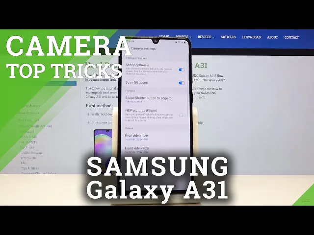 Video thumbnail for Camera Top Tricks on SAMSUNG Galaxy A31 – Camera Best Features