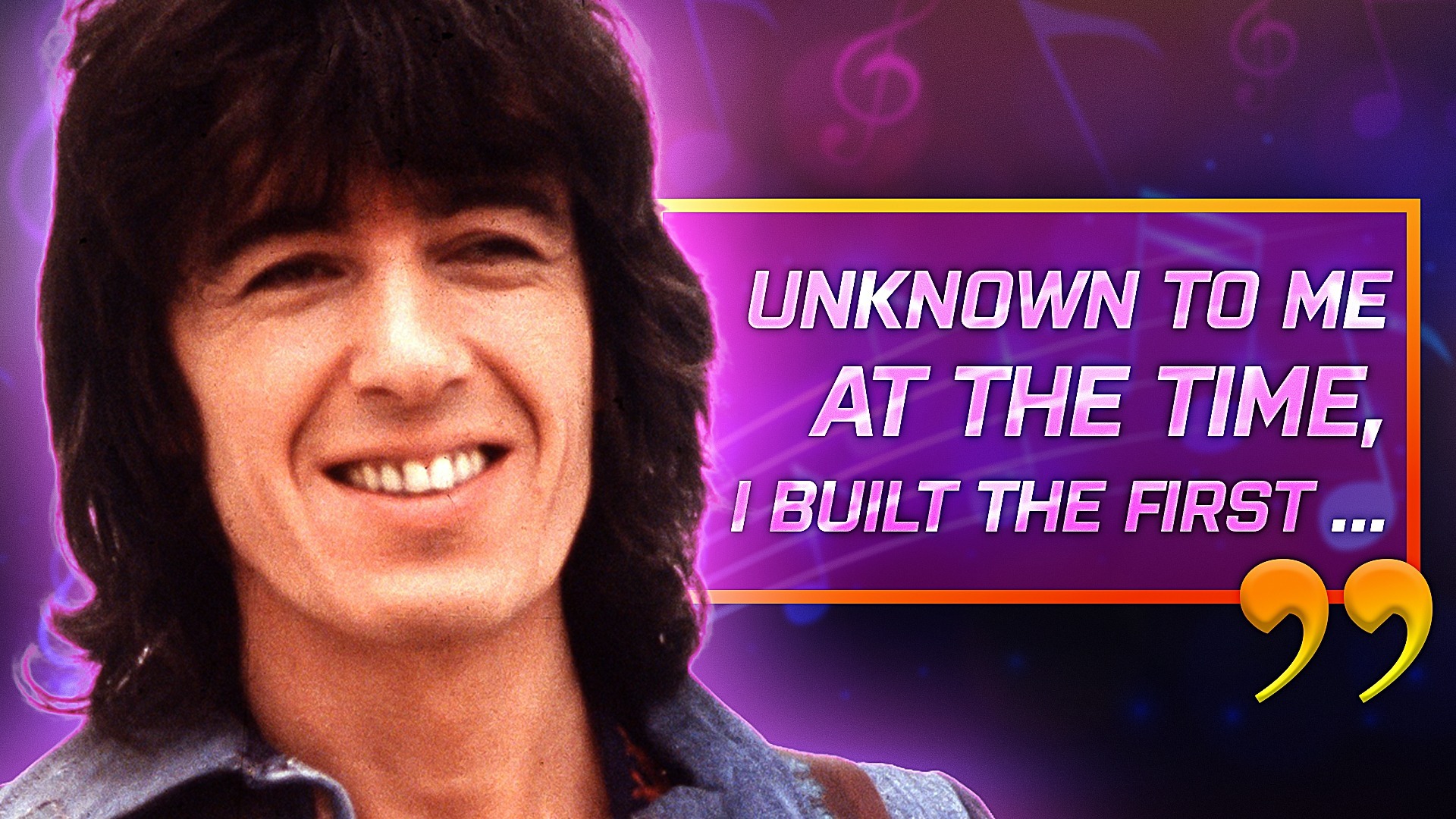 Video thumbnail for Quote Of The Day By Bill Wyman: 'Unknown To Me At The Time, I Built The First