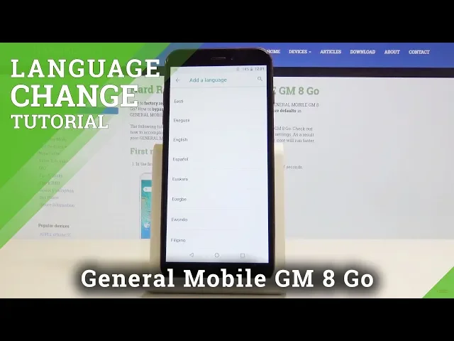 Video thumbnail for How to Change Interface Language on GENERAL MOBILE GM 8 Go - System Language