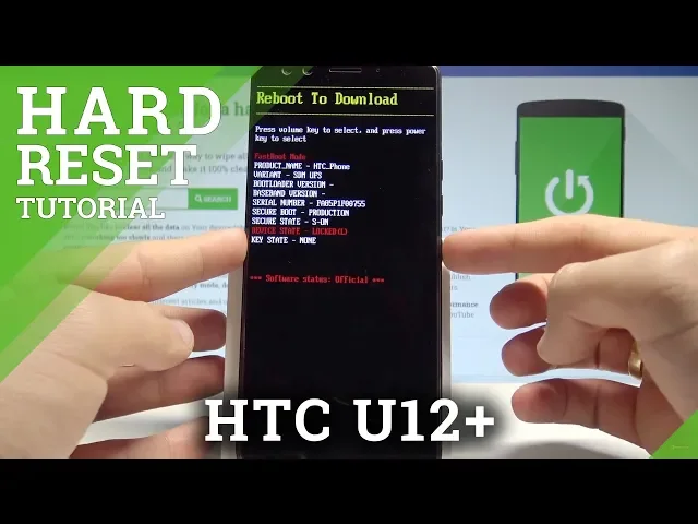 Video thumbnail for How to Hard Reset HTC U12+ - Bypass Screen Lock / Wipe Data by Flash |HardReset.Info