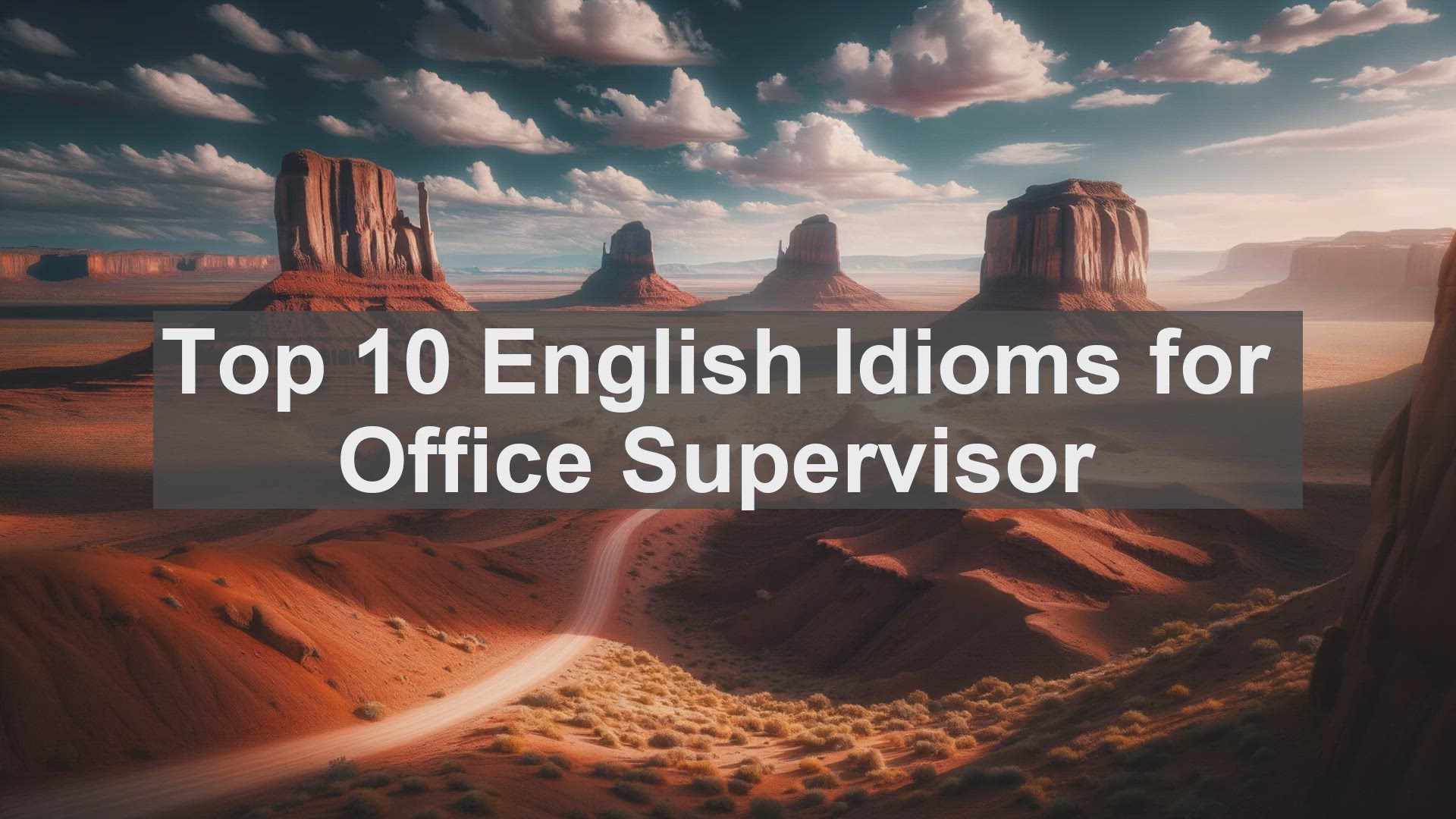 'Video thumbnail for Top 10 English Idioms for Office Supervisor'