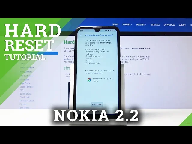 Video thumbnail for How to Hard Reset Nokia 2.2 Using Build in Android Tool – NOKIA 2.2 Factory Reset