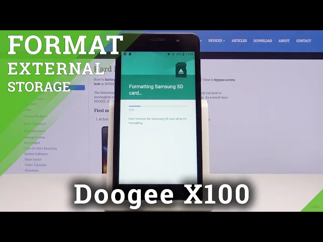 Video thumbnail for How to Delate Data from SD Card in Doogee X100 – Format Micro SD Card