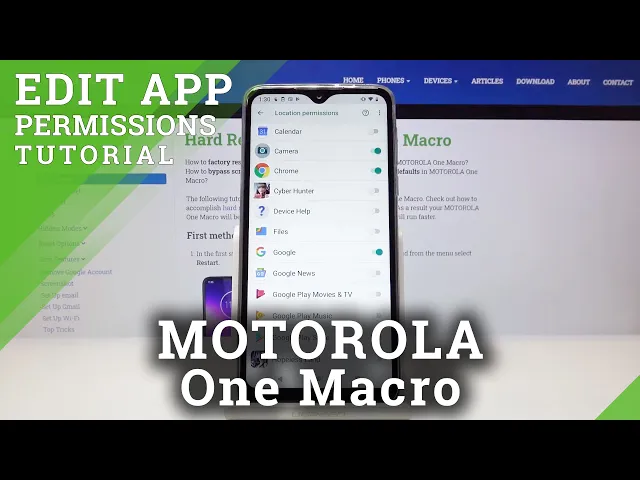 Video thumbnail for How to Enter App Permission in MOTOROLA One Macro – Change App Permission