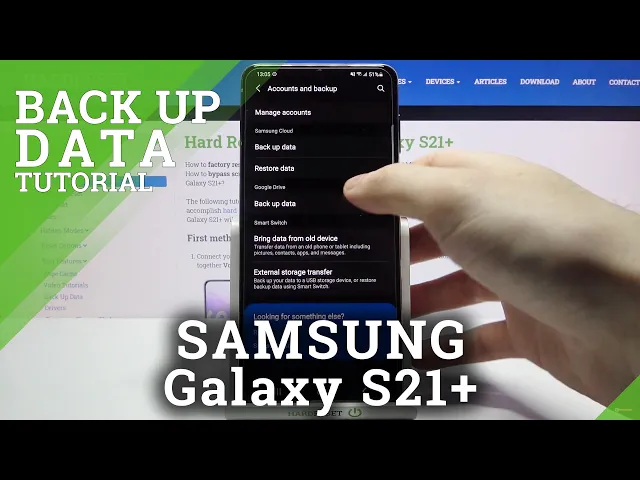 Video thumbnail for How to Create Google Backup Account in SAMSUNG Galaxy S21+ - Backup Data