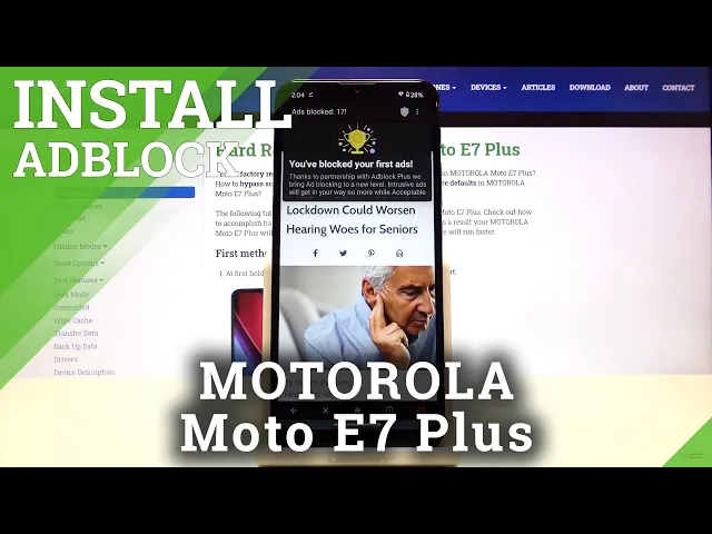 Video thumbnail for How to Block Ads in MOTOROLA Moto E7 Plus – Download AdBlock
