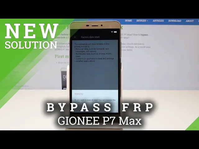 Video thumbnail for How to Skip Google Protection in GIONEE P7 Max - Unlock FRP / Bypass Google Verification