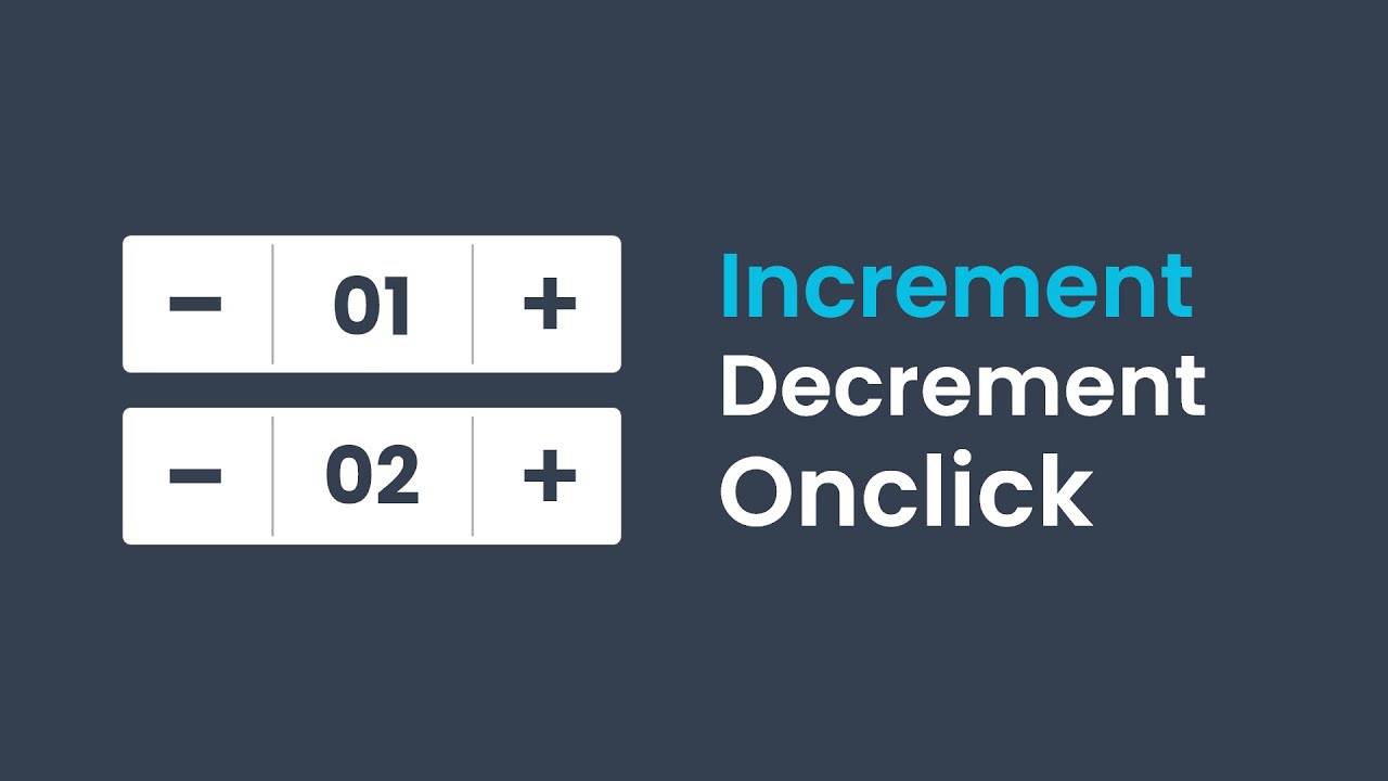'Video thumbnail for Button with Increment and Decrement Number _ HTML CSS and JavaScript'