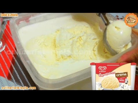 'Video thumbnail for COMO FAZER SORVETE DE CREME IGUAL DA KIBON - RECEITA FÁCIL @Culinariaterapia'