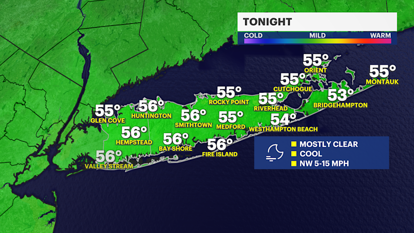 Video thumbnail for Showers clear out tonight ahead of a decent, comfortable weekend