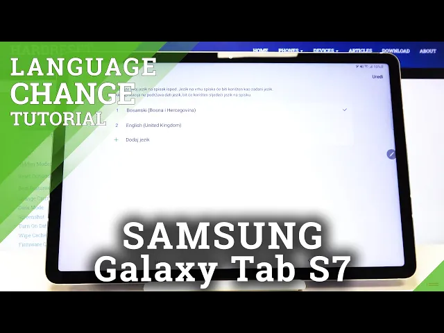 Video thumbnail for How to Change Language in SAMSUNG Galaxy Tab S7 – Language List