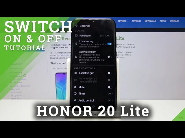 Video thumbnail for Honor 20 Lite - How to Switch On / Off Camera Shutter Sound